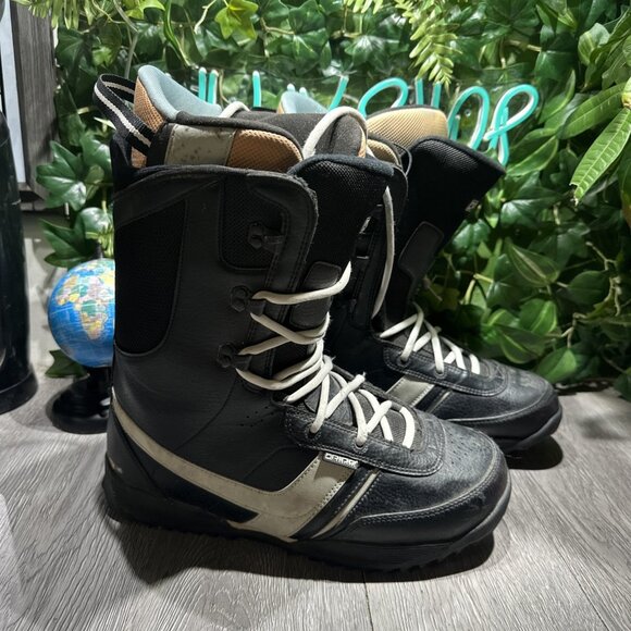 RIDE Boot MFG Orion Snowboard Boots Black Leather Lace Up Mens Size US 13 - Picture 1 of 11